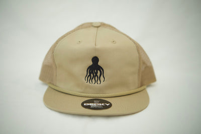 Kahki Roped Octupus Hat