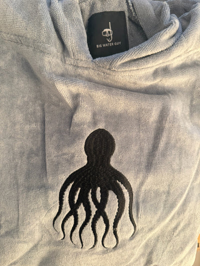 Grey/Baby Blue Octo Poncho