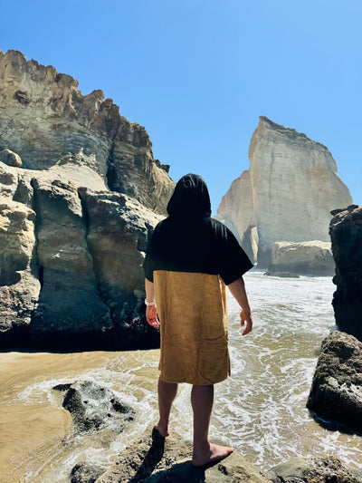 Black/Khaki Octo Poncho Towel