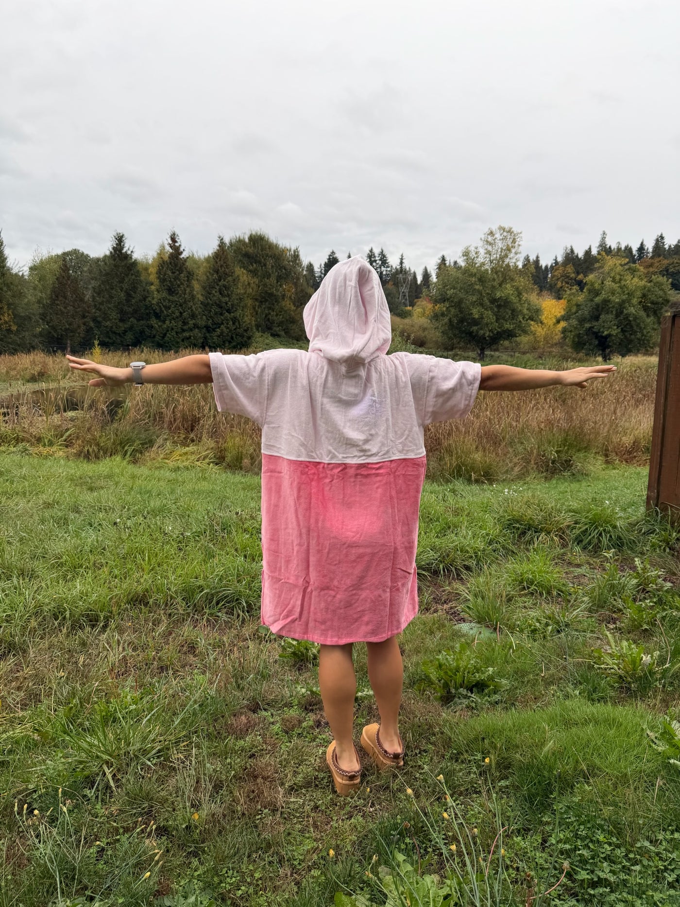 Pink Crab Poncho