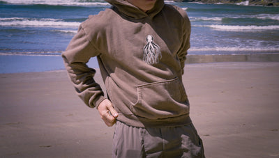 Brown Octo Hoodie - Box Cut
