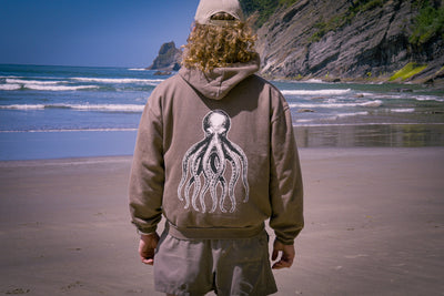 Brown Octo Hoodie - Box Cut