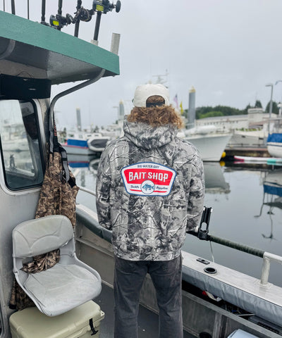 Bait Shop Black & White Camo Hoodie