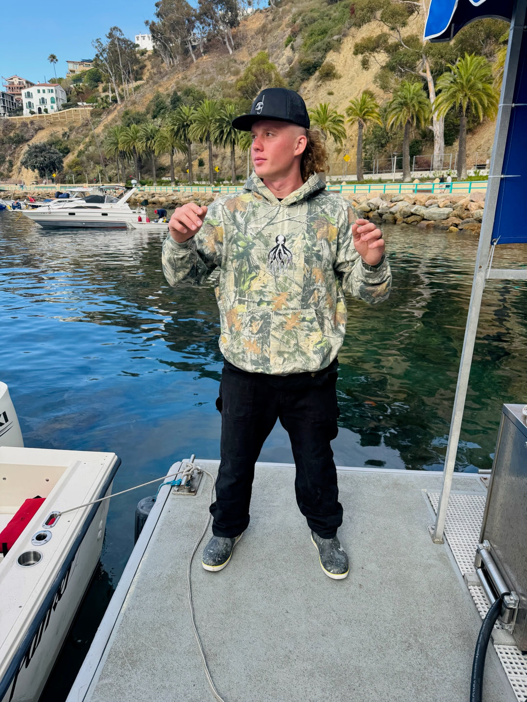 Camo Octopus Hoodie – BigWaterGuy