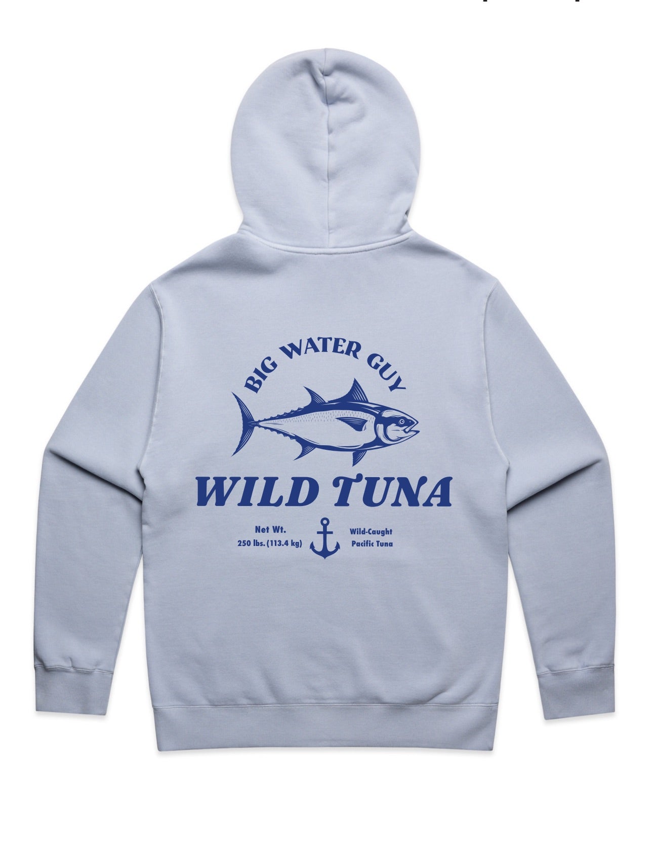 Faded Light Blue Tuna Hoodie