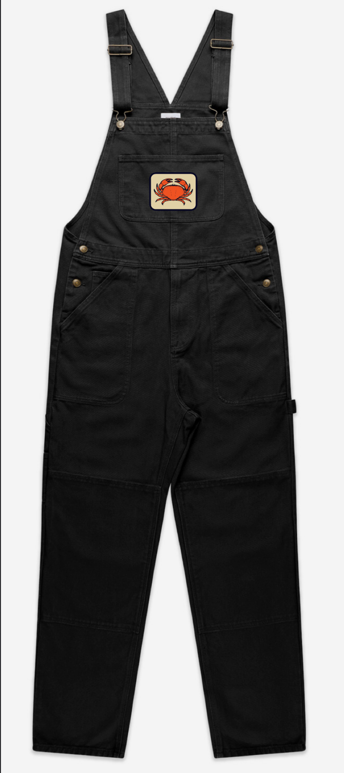 Crab Overalls- Black