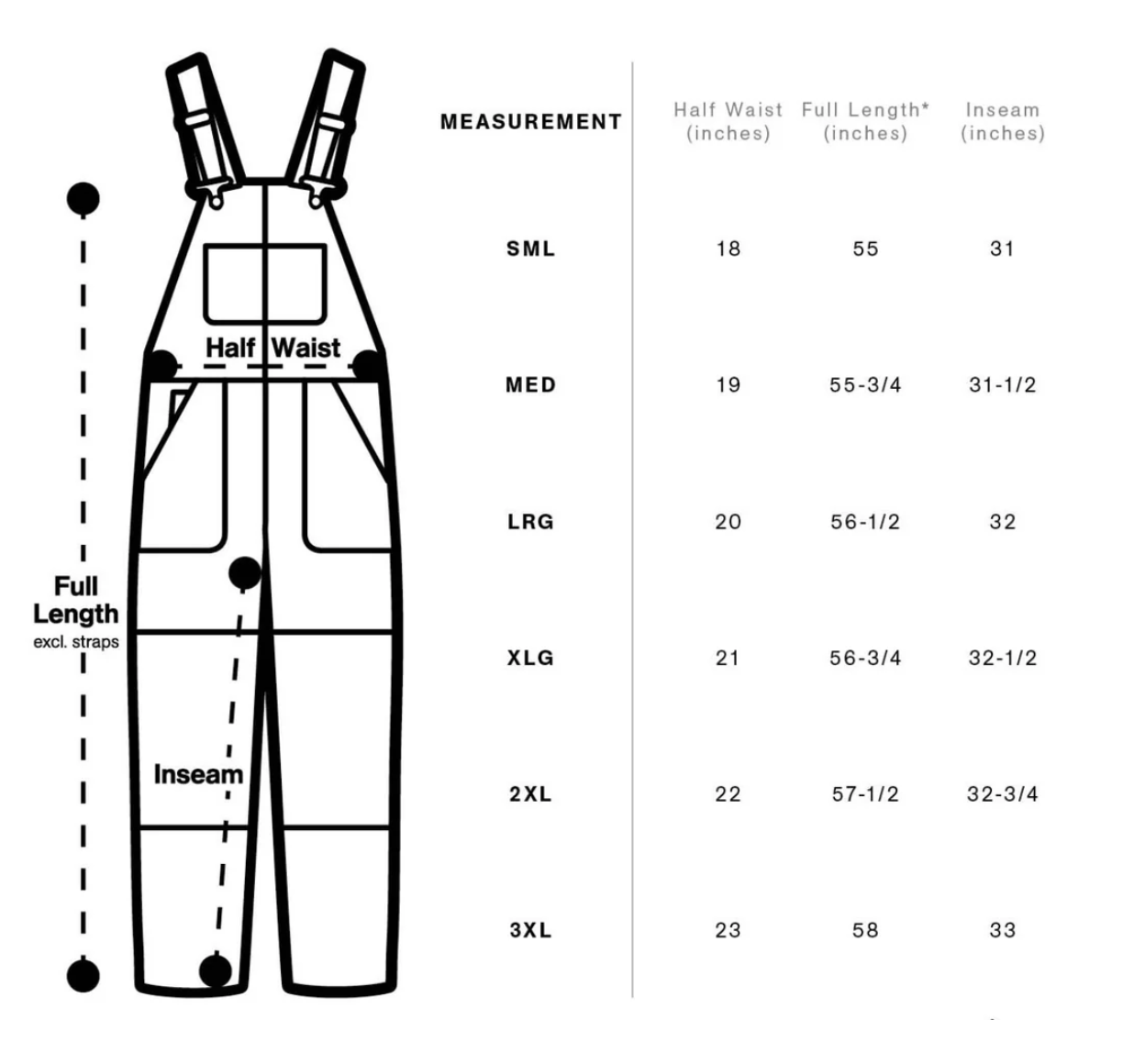Crab Overalls- Black