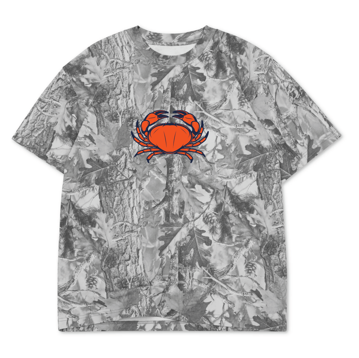 B&W Camo Crab Tee