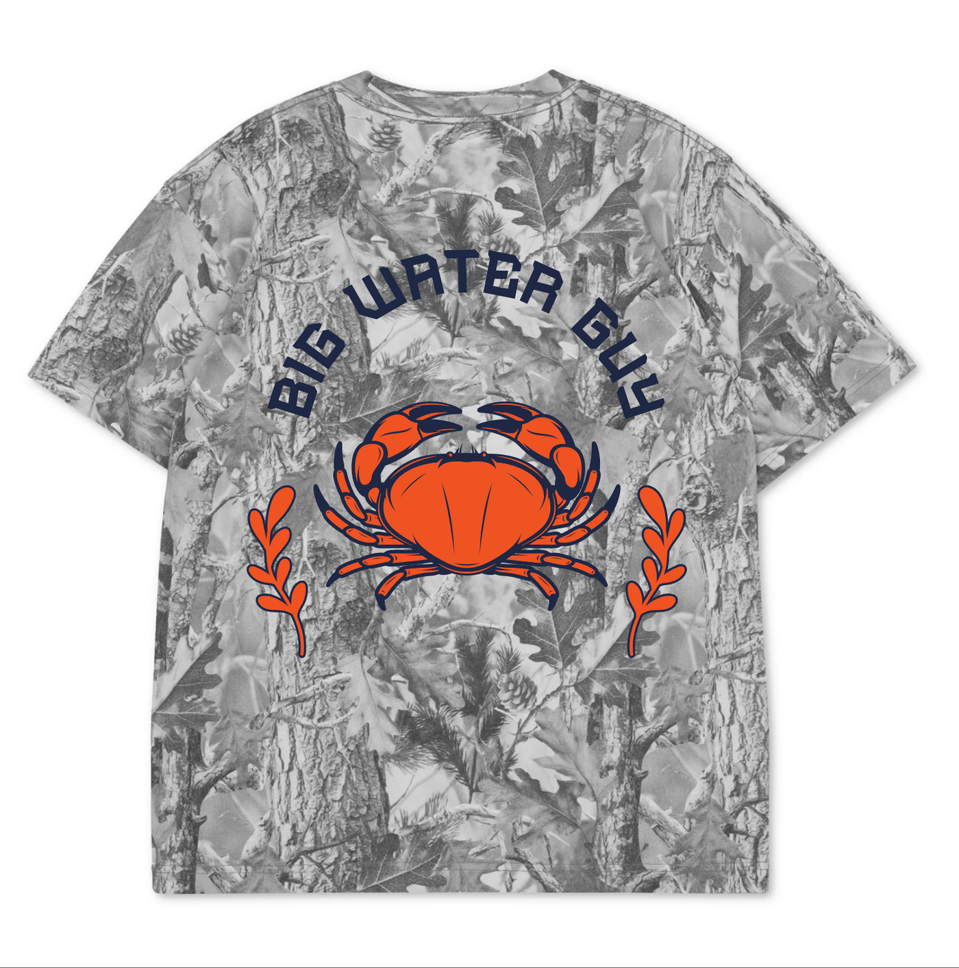 B&W Camo Crab Tee